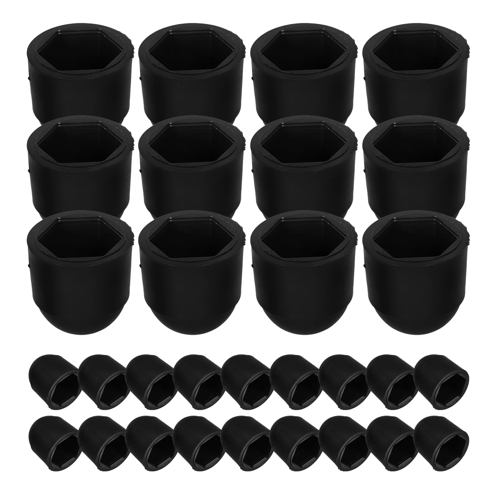 

100pcs Nut Protective Cap Hexagonal Cover Plastic Screw Thread Protector Dust Water Proof Nylon Machinery Automotive