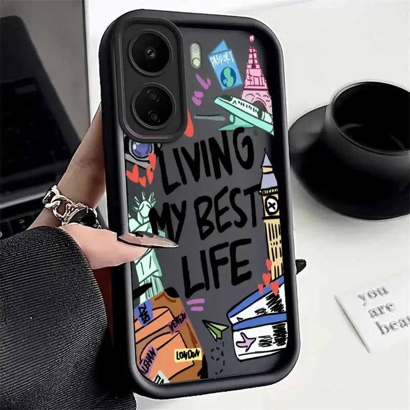 13C Positive Dreams Sky Eye Ladder Phone Case For Redmi 12 12C 11A 10 10A 10C 9 9T 9A 9C 9i 9CNFC 8 A3 A1 A1Plus Cover