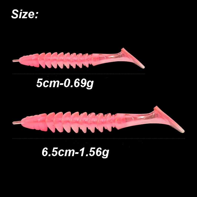 WESTBASS 5/10PCS Soft Larva Baits 50mm 65mm Silicone Fishing Lures Rubber Worm Swimbaits cebo suave Weicher Köder fisching Isca