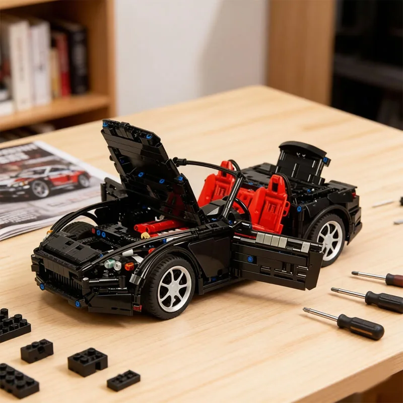 Brand New MOC-24500 Sports Racing Car S2000 AP2 Collectible Model Building Toy Birthday Gift