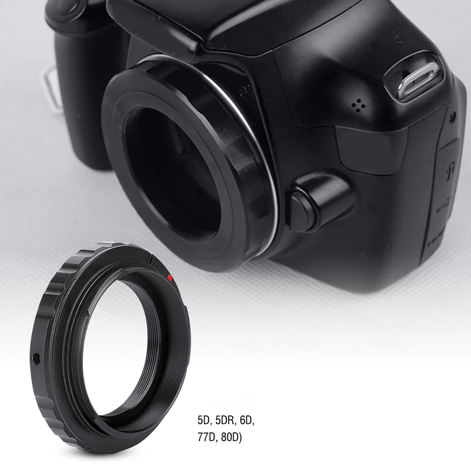 T Mount Adapter T2/T Mount Aluminum Lens Adapter  for Canon  EF DSLR 650D 60D 550D T2 Mount Adapter