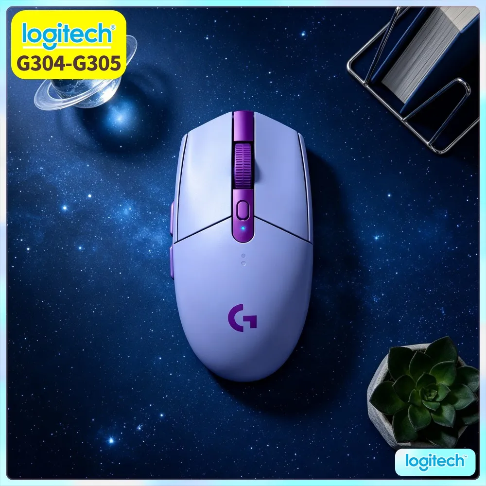 Logitech G304 LIGHTSPEED Wireless Gaming Mouse 12000 DPI HERO Sensor 1Ms Latency 250Hr Battery Strong Signal Gamers