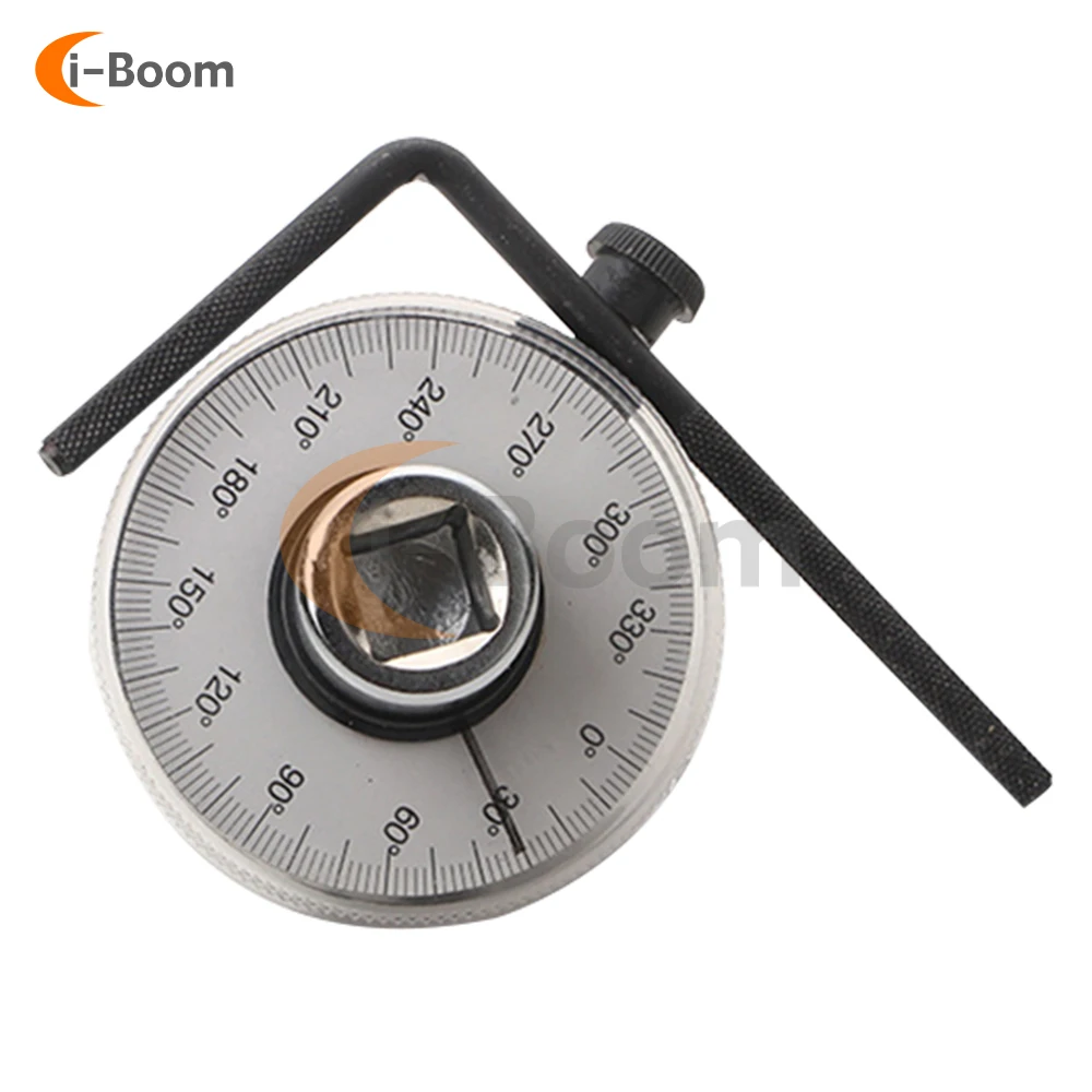 Simple Type Torque Wrench Angle Gauge With Scale High Hardness Silver-Plated Long Handle Torque Wrench For Car Repair