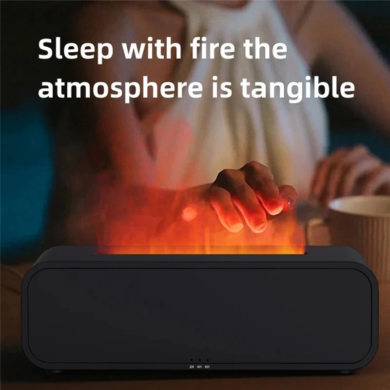 TAIGH-7-Color Light Simulation Flame Aromatherapy Machine Remote Control Timing Silent Humidification Home Perfume Diffuser