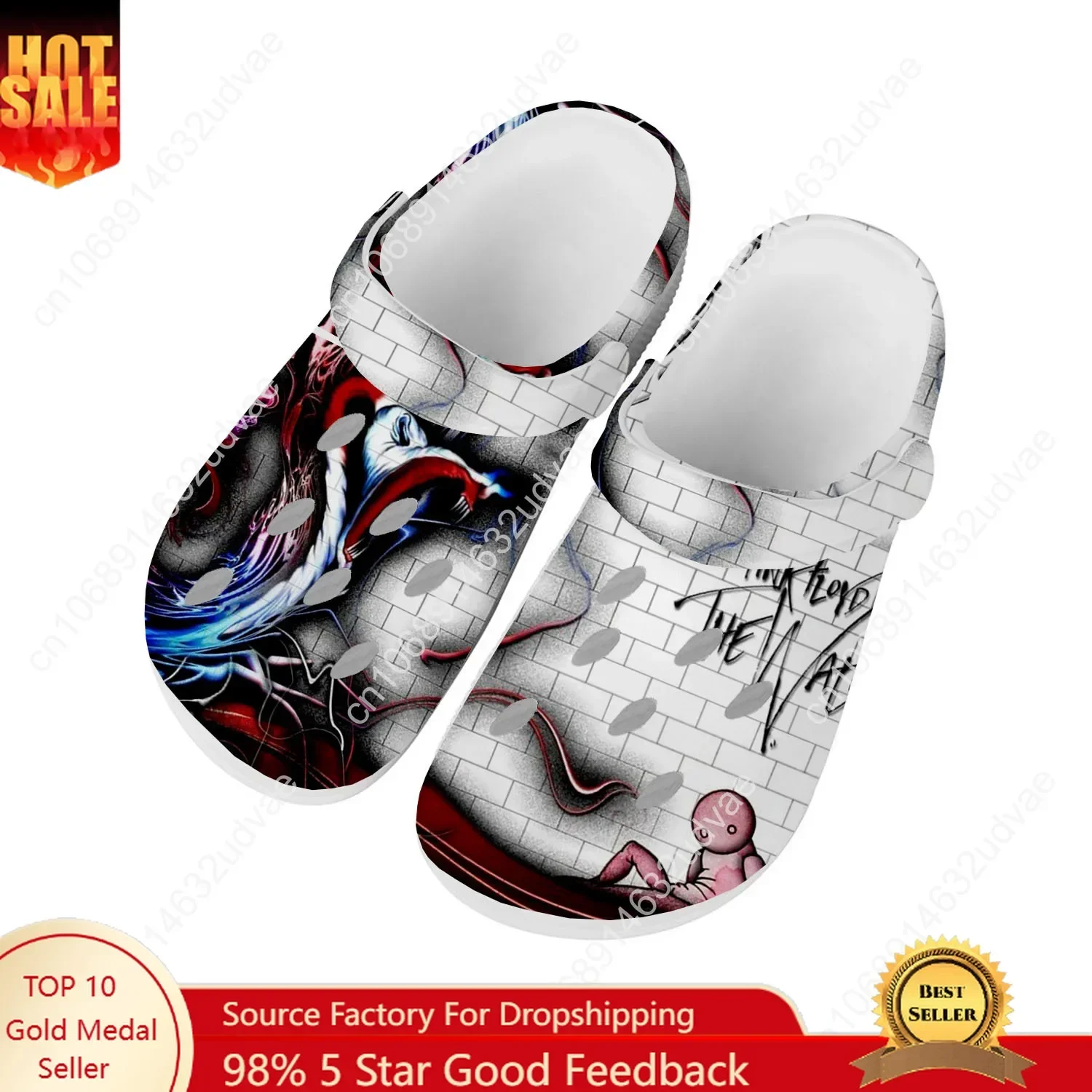 

We'Re Pink Just Two Lost Souls Floyd Water Shoes Men Women Home Garden Clogs Custom Sandals Beach Breathable Hole Slippers