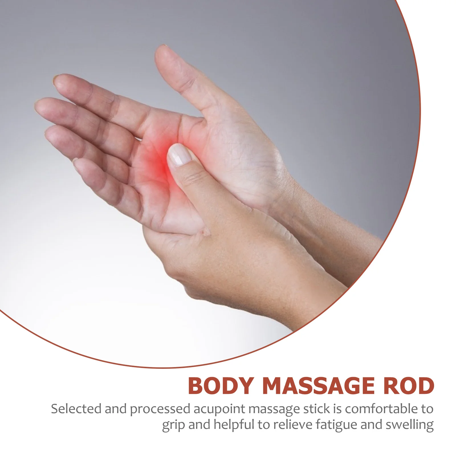 

Red Wood Massage Stick Body Foot Acupressure Pen Manual Point Rod Spa Tools Compact Massager Lightweight Household Beauty Salon