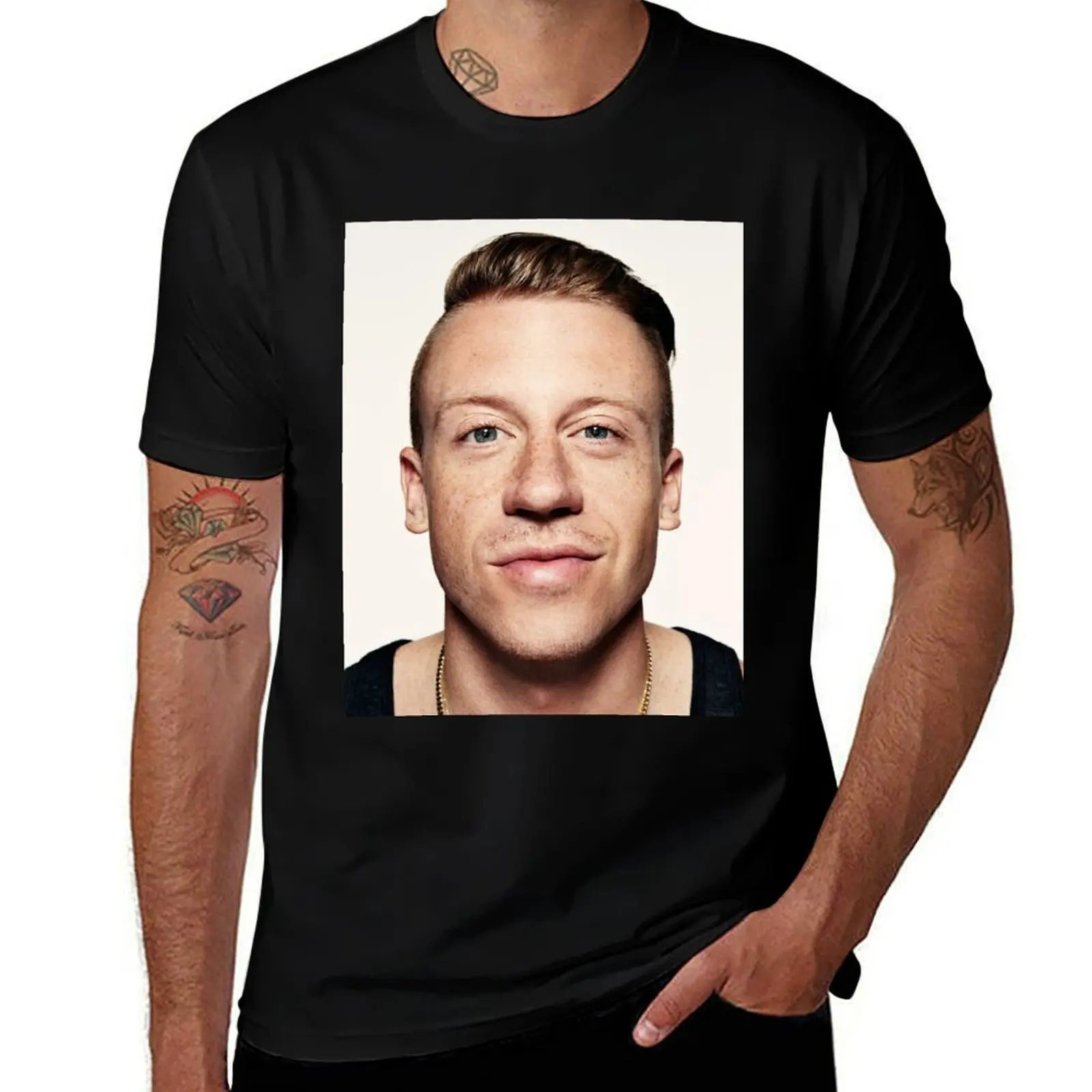 

shirts vintage shirts man T-Shirt Macklemore graphic T-Shirt man cotton shirts t for head funny cotton shot t t