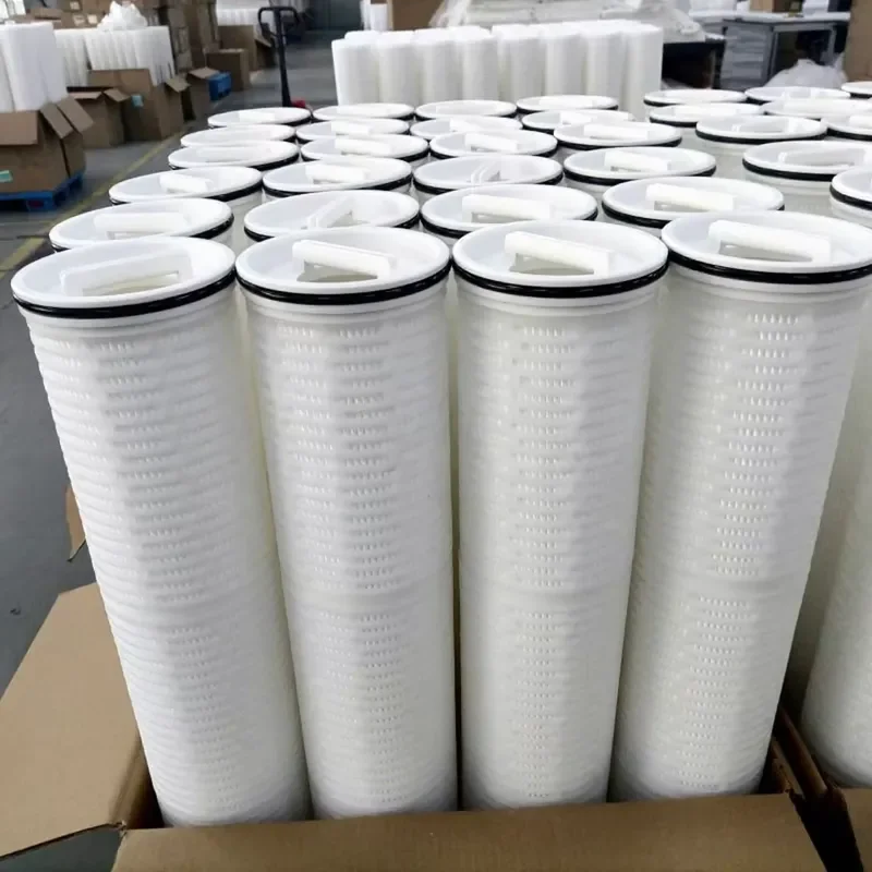 20 Inch 5 Micron Pleated Filter Element Water High Flow Nylon Pleated Filter Cartridge HFU660HGF100H13