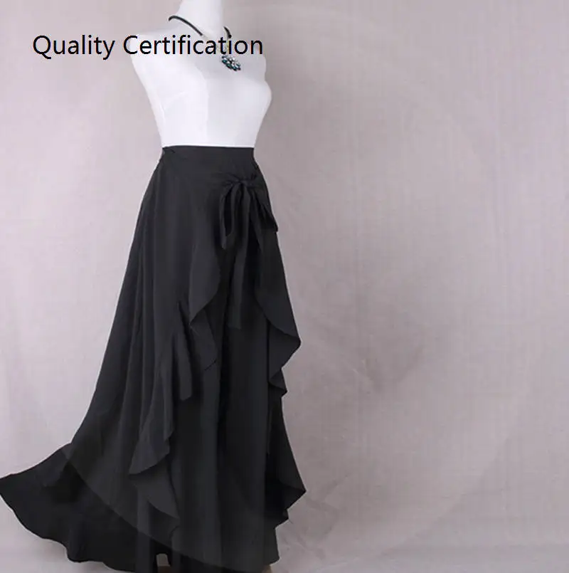 하이웨이스트 와이드 레그 팬츠 레이스 바지 스트리트 슬레 캐주얼 패션 여성용 가을 롱 팬츠 폴리에스터 소재