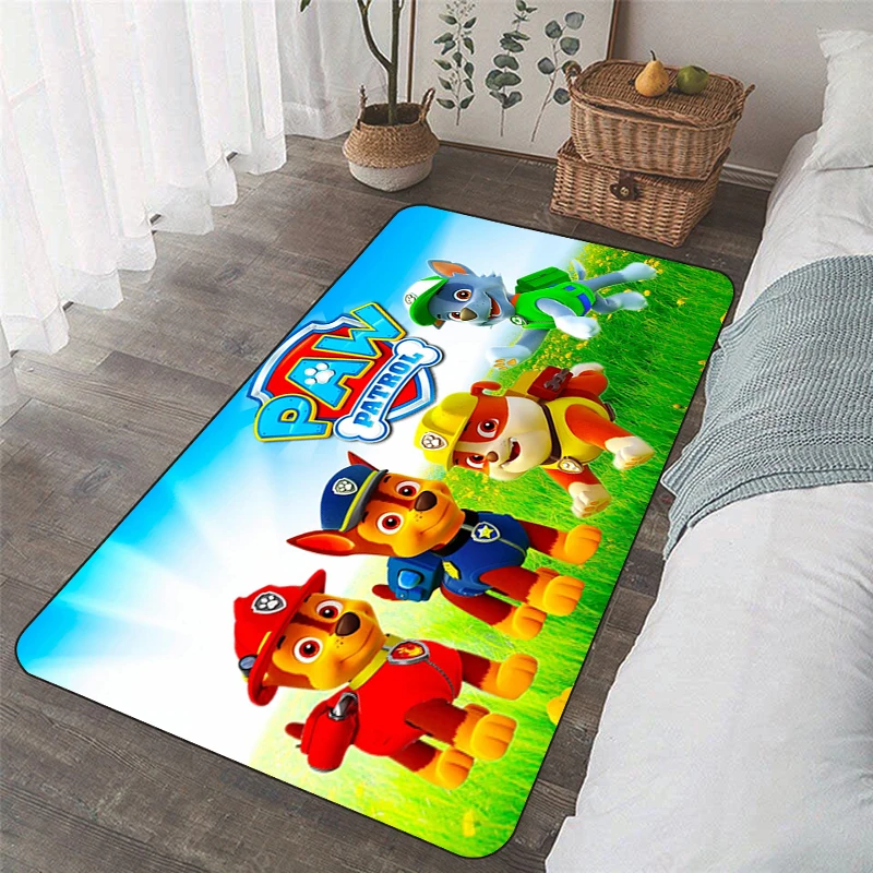 Paw Patrol Carpet Kitchen Non-slip Mat Bathroom Floor Rugs Balcony Carpets Cute Cartoon Doormat Bedroom Foot Rug Home Door Mats