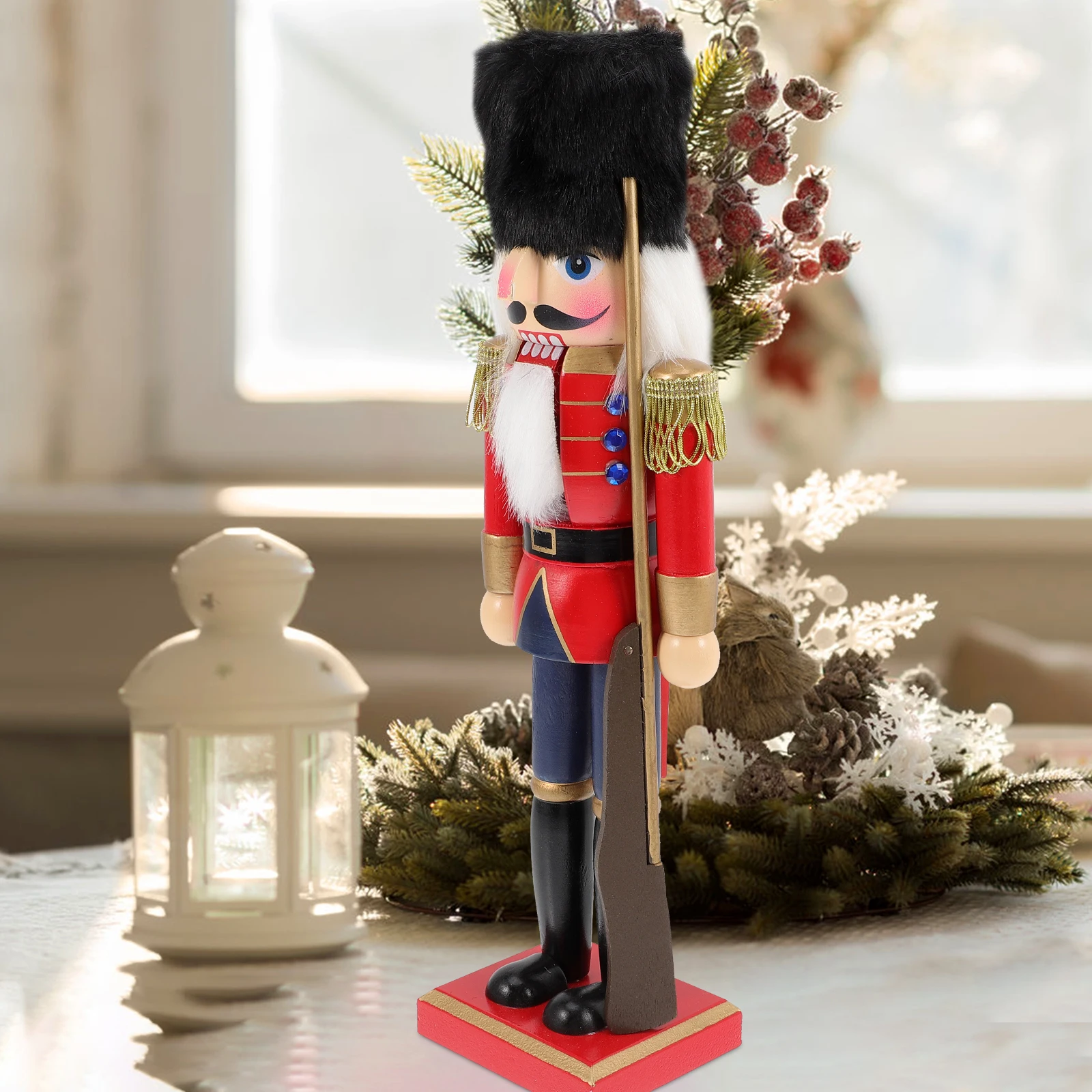 

Wooden Decoration Party Home Tabletop Ornament Festival Gift Nutcracker Christmas Party Decor Nutcracker Ornaments Adornment