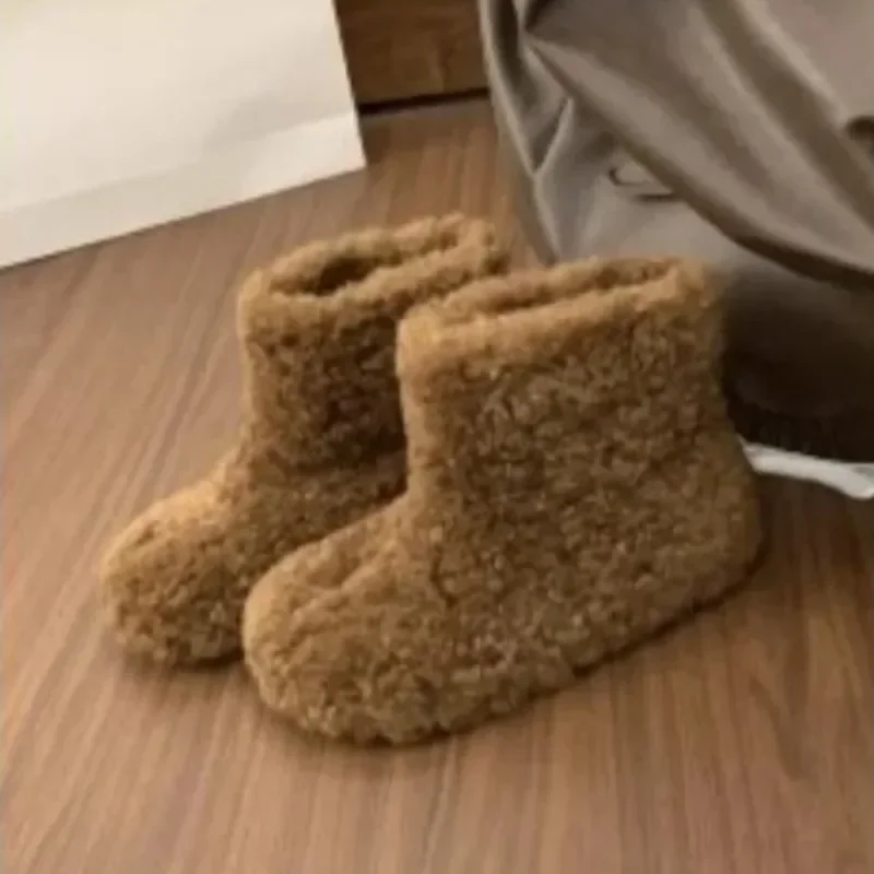 

Новые легкие плюшевые хлопковые туфли, женские осенне-зимние модные теплые зимние ботинки на платформе 2024 года