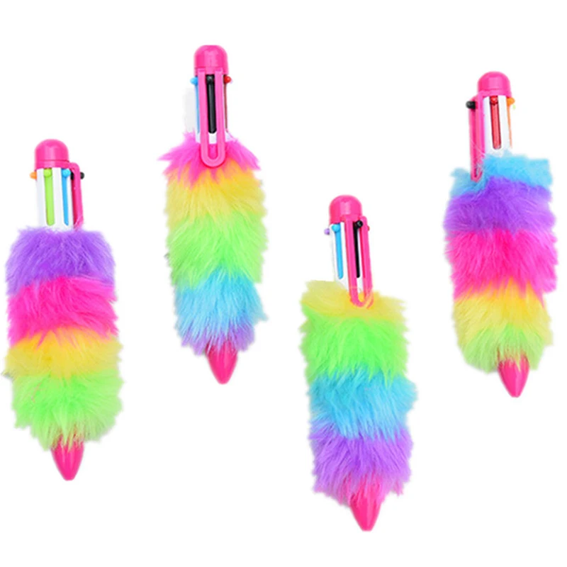 6 Color in 1 Pen Stationery Ballpoint Pen School Supplies Kawaii Office Accessories Pens For Writing Stationery Stationery Tool