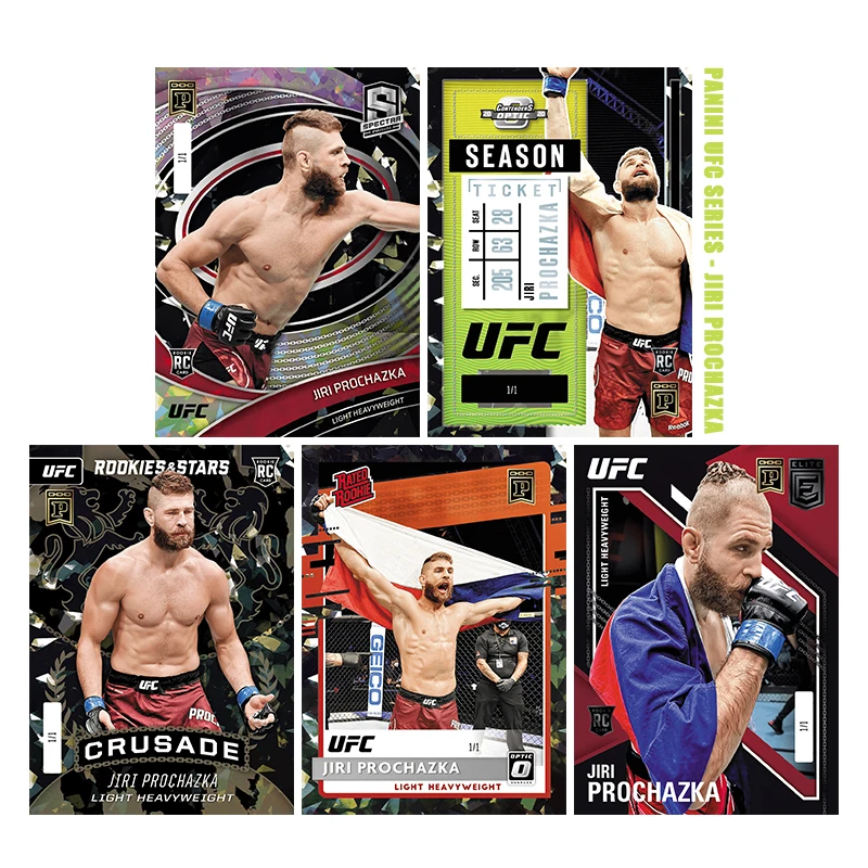 

Набор коллекционных карточек DIY: Jiri Prochazka, Panini Chronicles, Elite Donruss, Optic, UFC Series. Игрушки-подарки.
