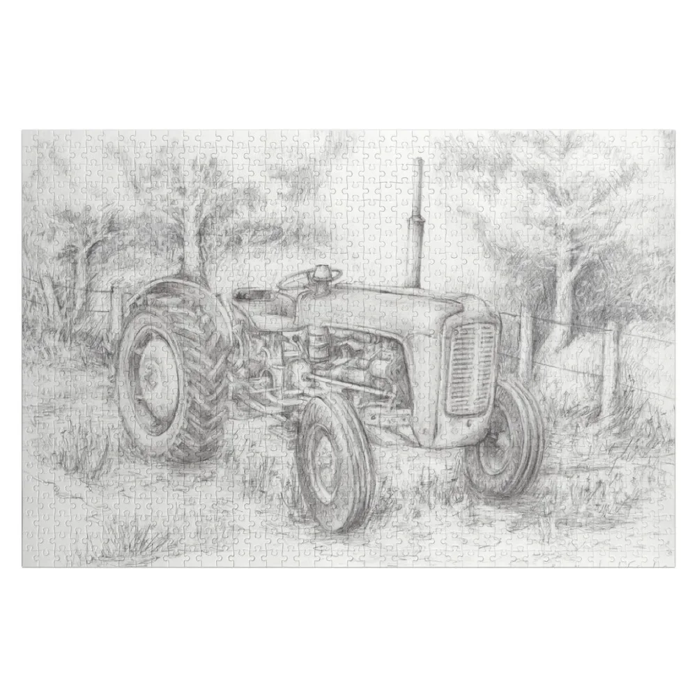 

Massey Ferguson 35 tractor drawing Jigsaw Puzzle Christmas Gifts Woodens For Adults Puzzle