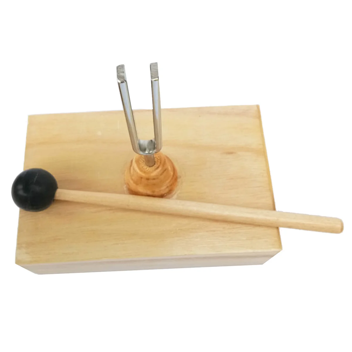 Diapasão 512HZ com ressonador de madeira para terapia de som, ioga, meditação e relaxamento