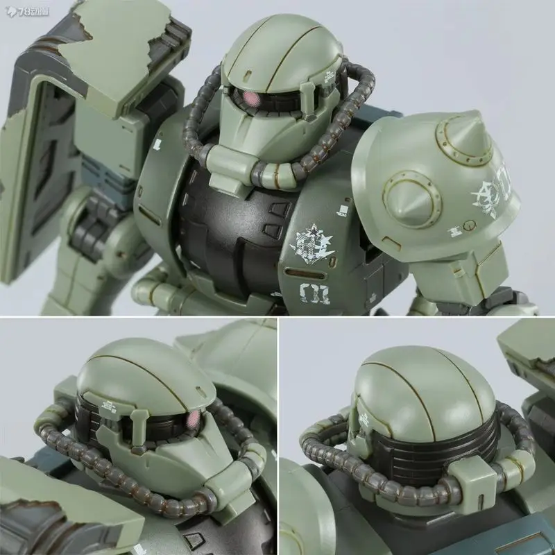 Weimei Wm Hg 1/144 Zaku Ms-06f معركة التالفة التجمع أطقم منمذجة عمل الشكل ألعاب مخصصة نموذج بلاستيكي لهواة جمع الهدايا #6
