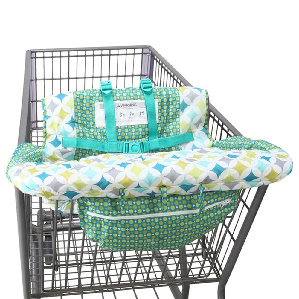 IMBABY Baby Shopping Cart Cover 2in1 Trolley Highchair Cover for Newborn Baby Shopping Push Cart Protection Cover with Seat Belt