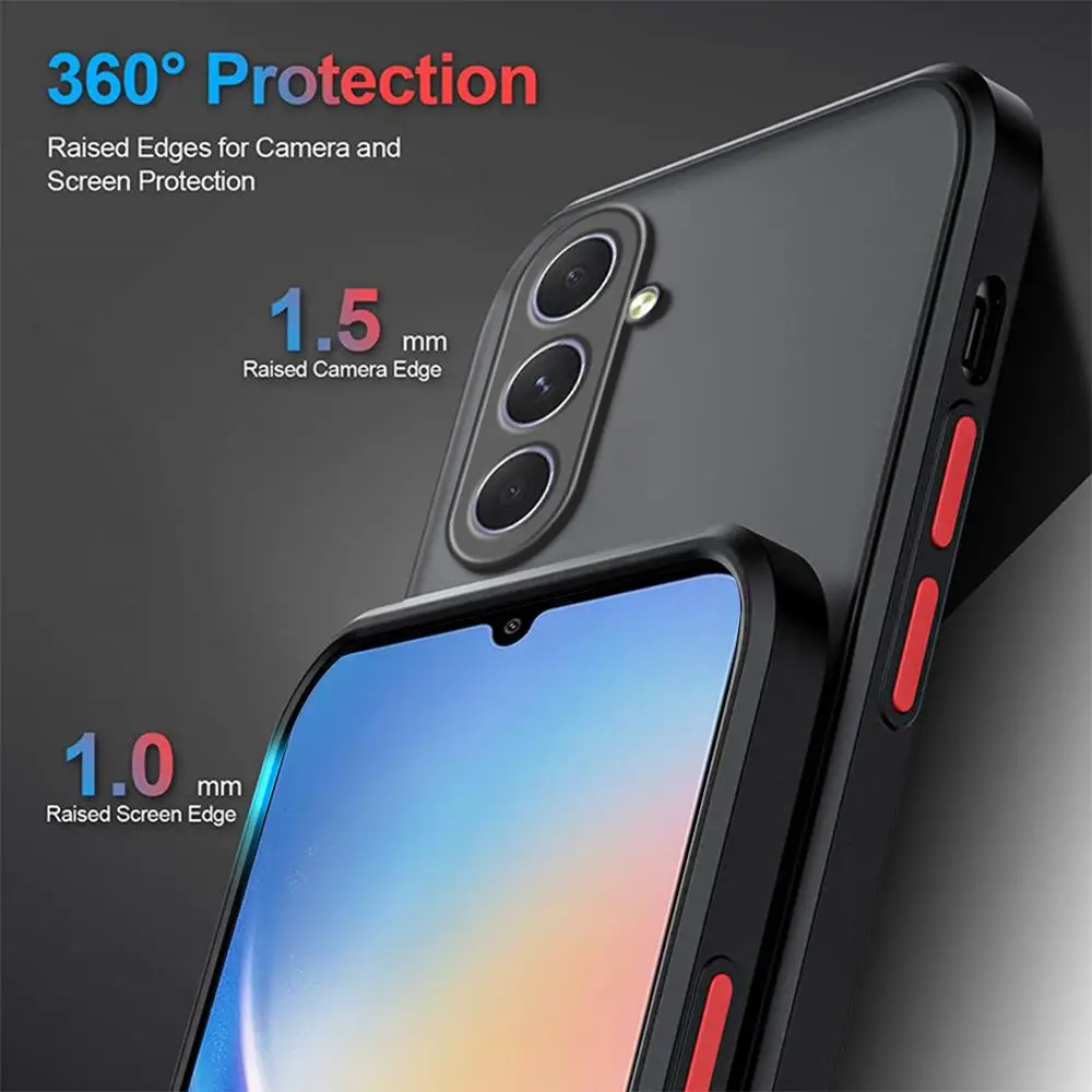 Für Samsung Galaxy S24 FE Hülle Samsung Galaxy S20 S21 S22 S23 S24 FE S25 Plus 25 Ultra 5G Cover Matte Armor Bumper Hülle – Detail 7