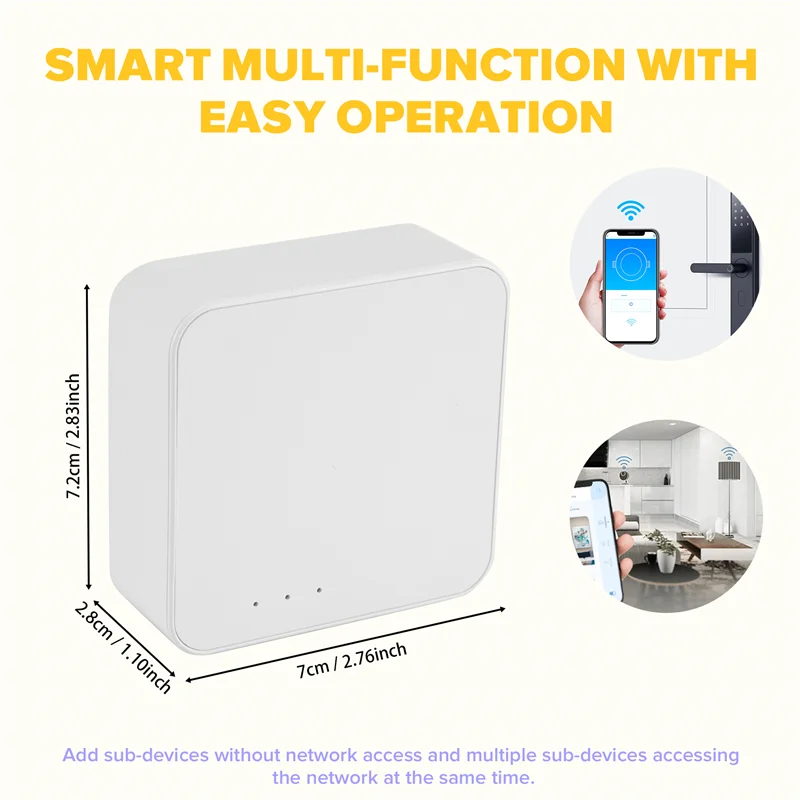 AY03-Tuya Zigbee Wifi Bluetooth Smart Multi Mode Gateway Compatibel Hub Bridge Smart Leven APP Controle Onderdelen Voor Alexa Google Hom