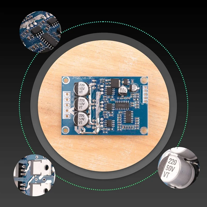 DC 12V-36V 500W Brushless Motor Controller Without Hall PWM Control Balanced Car Driver Board Durable Use