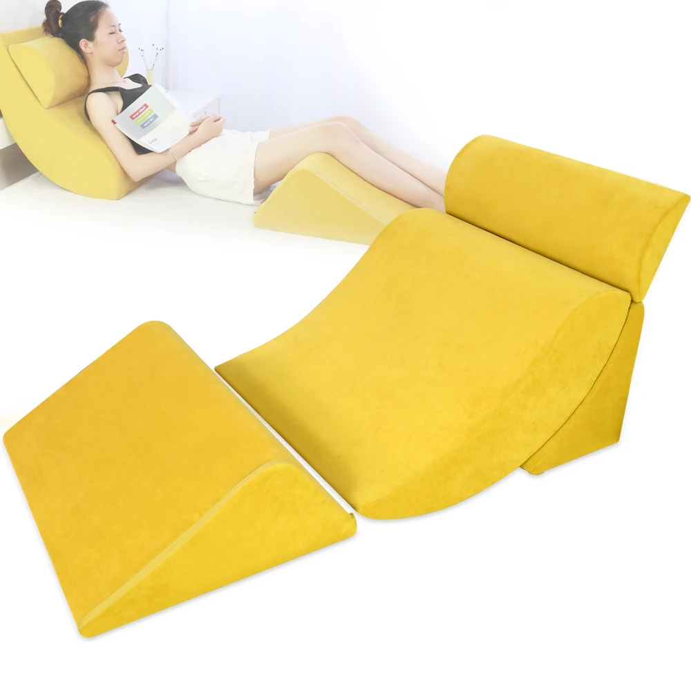 2021 Hot 4 in 1 Bed Wedge ow Set for Hospital Postoperative Patient Daily Life Help Safe Easy Sleeping Wedge ow Set