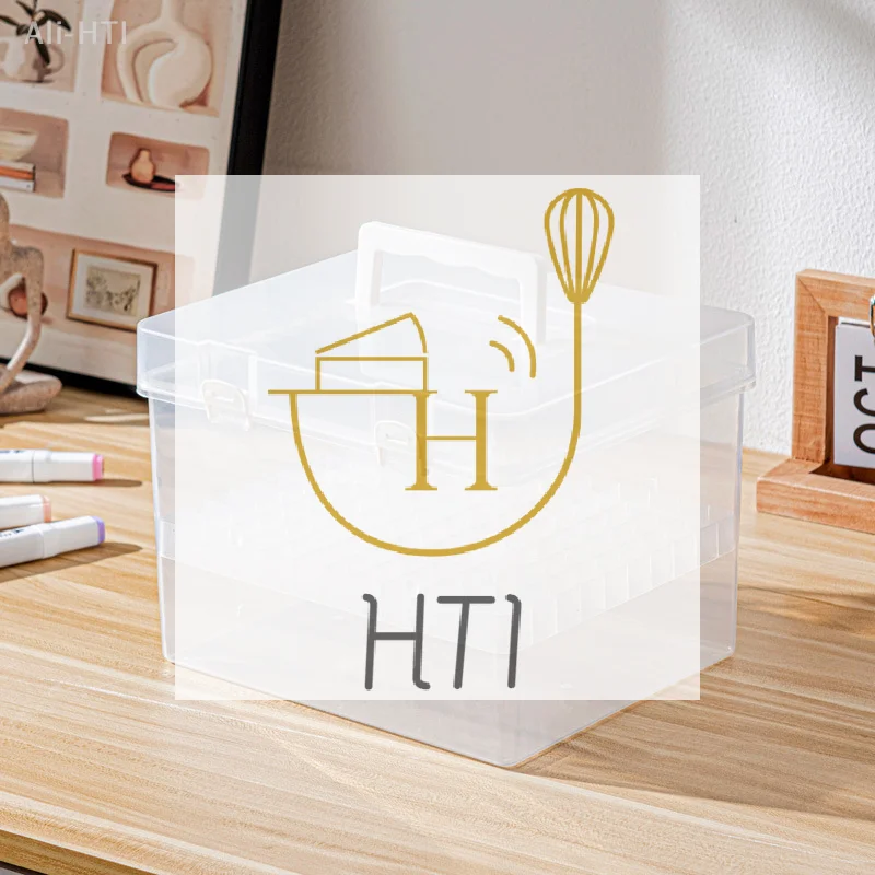 

Портативный чехол для ручки для акварельного рисования, 12/24/36/48/60/80, сетки, маркеры, ящик для хранения для рисования, пластиковый органайзер для канцелярских принадлежностей, коробка