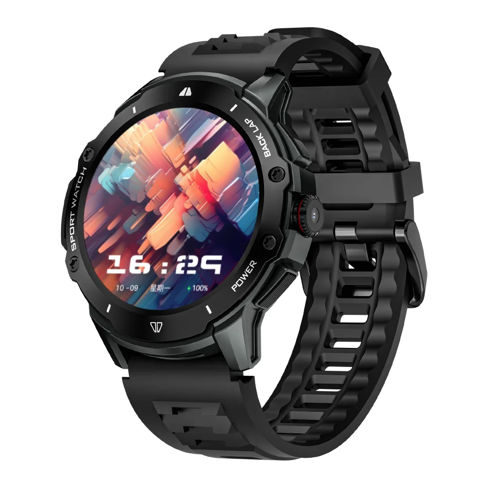 New KB08 Smart Watch 1.43'' AMOLED Screen 4G sim Card Video Call WIFI GPS Sports Fitness Tracker Waterpoof APP Downloads for Men