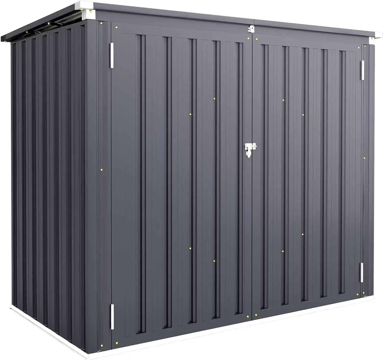 46 Cu.Ft Outdoor Storage Box Sheds, Large Waterproof Horizontal Outdoor Storage Cabinet Box with Lockable Multi-Opening Door