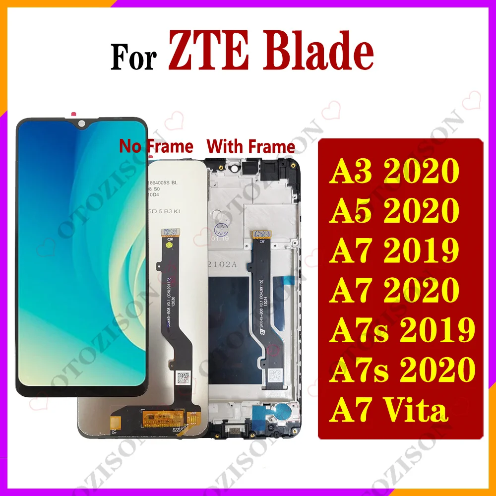 شاشة LCD متوافقة مع ZTE Blade A3/A5/A7/A7s 2019-2020 – تجربة استبدال موثوقة بعلامة تجارية Opason