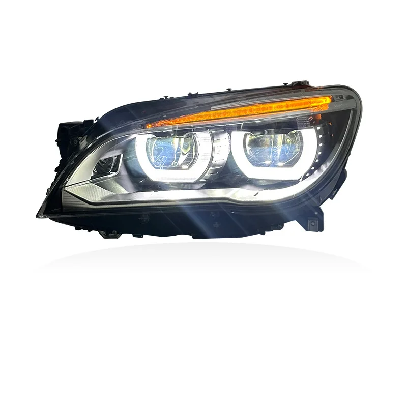 Suitable for 09-15 (B-M-W) 7 Series F01 F02 headlight assembly modification with daytime running light LED lens headlights