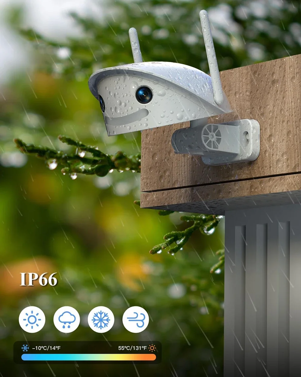 Dual-Lens 180° Panoramic WiFi Security Camera Outdoor IP Bullet Camera with Human/Vehicle Detect Color Night Vision Security Cam