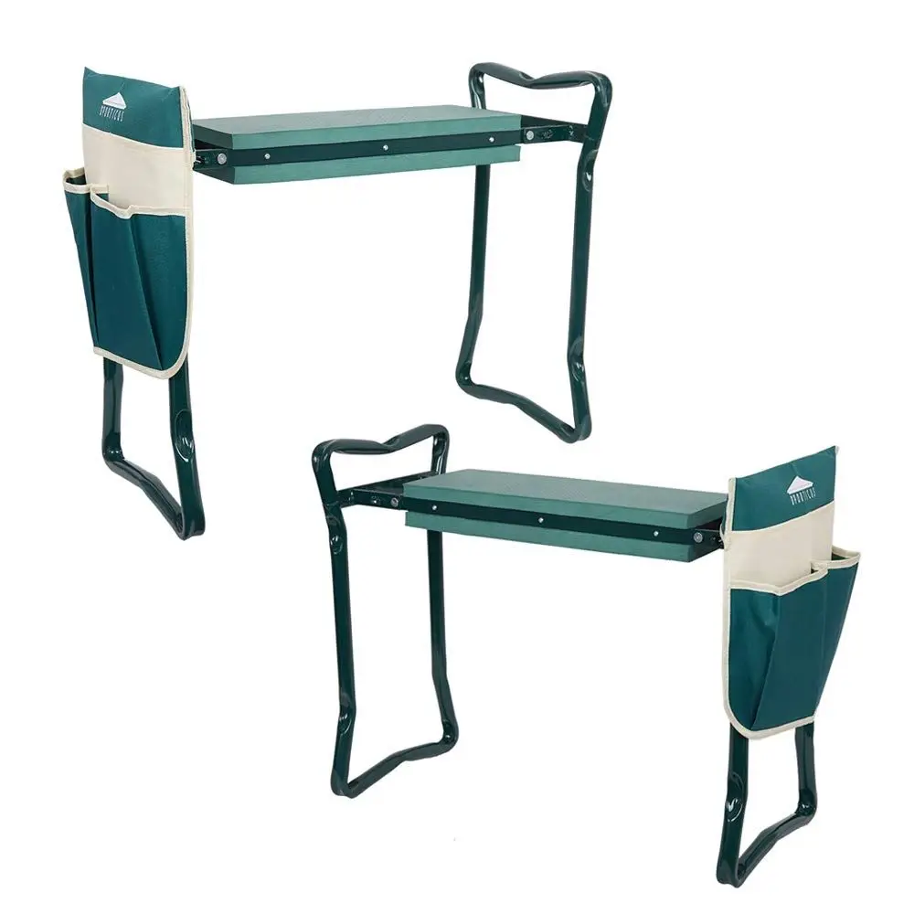 

Garden Kneeler Seat Portable Bench Stool with Soft Kneeling Foam Pad and Tool Pouch for Gardening,Fishing