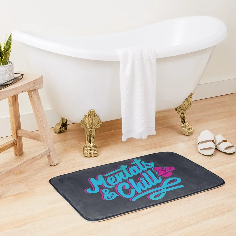 

Mentats & Chill Bath Mat Bathroom Shower Bathrooms Accessories Novelties Carpet In The Living Room Home Decor Mat