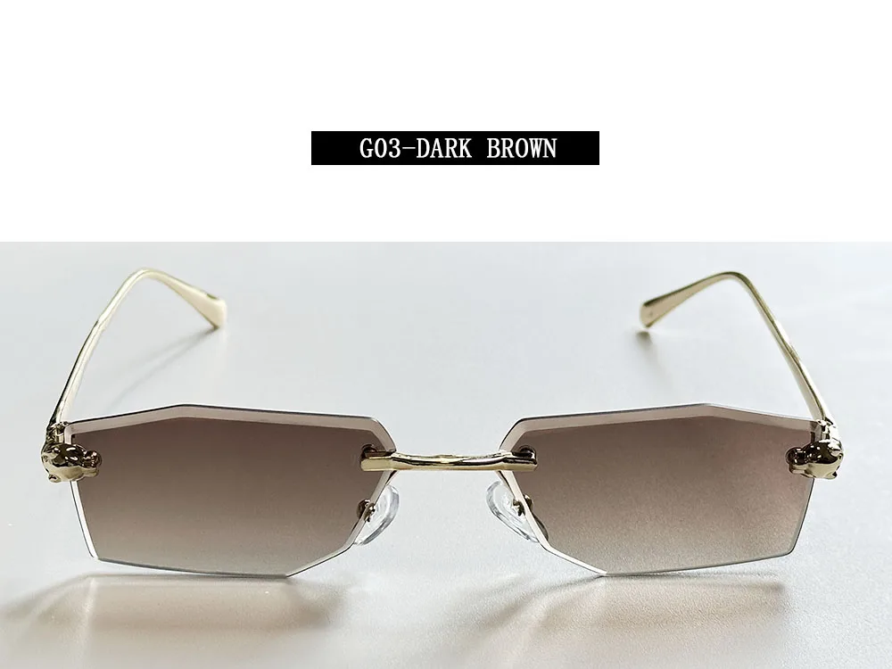 2026 randlose Sonnenbrille Frauen Vintage Luxus Mode Gläser Shades Dropshipping Luxe Lentes De Sol Mujer Lunette Soleil Femme – Detail 21