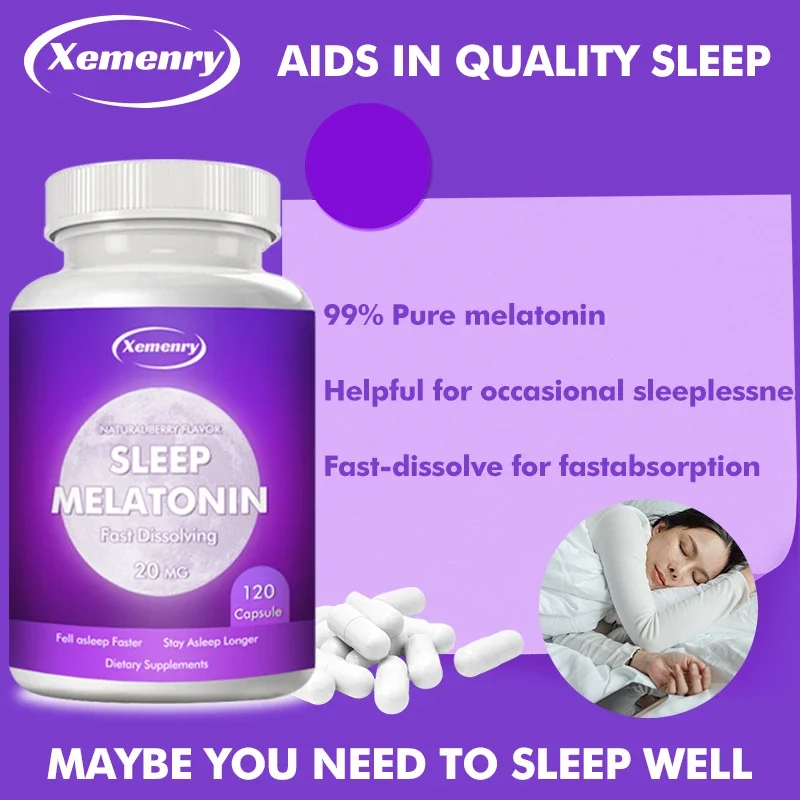 Melatonin Capsules for Natural Sleep Support