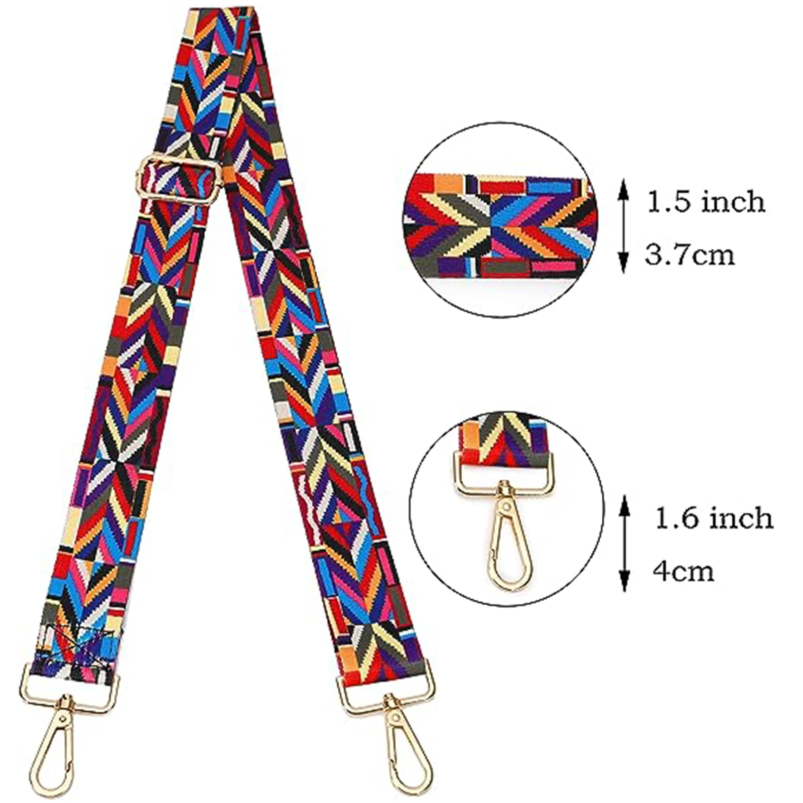 TOUTOU-Correa de hombro ajustable para mujer, bolso de moda, fuerte, duradero, multifunción, colorida, bandolera, larga