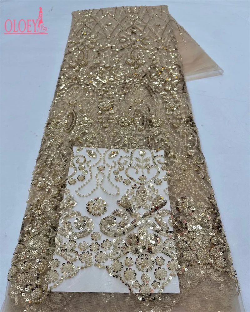 الترتر الأفريقي مطرز أقمشة الدانتيل تسلسل عالي الجودة التطريز الفرنسية النيجيري أقمشة الدانتيل لخياطة الزفاف