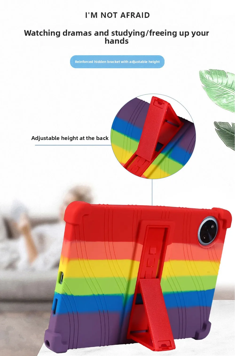 FÜR DOOGEE U11 U11 Pro Hülle 11 Zoll Silikon stoßfeste Standabdeckung kinderfreundlicher Fallschutz – Detail 4