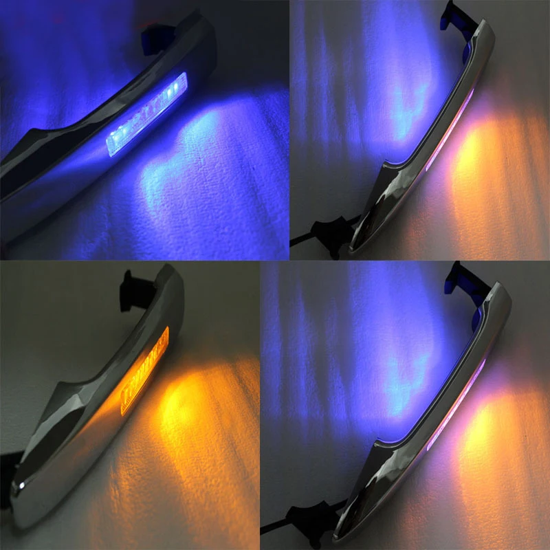 4 Pcs LED Decorative Light Door Handle Crystal Light Bowl Handle High Match For Toyota Camry 2006 2007 2008 2009 2010 2011