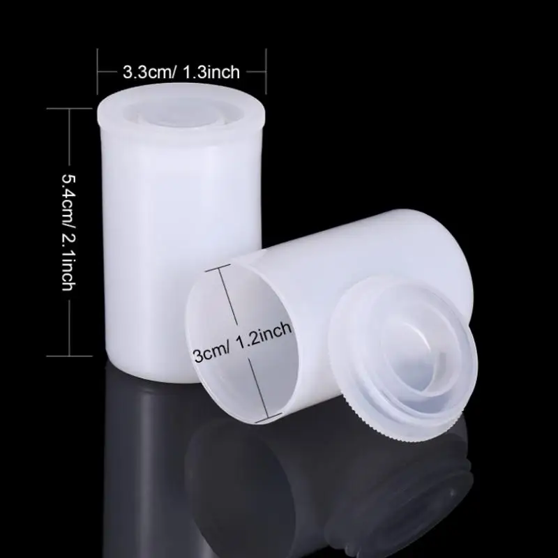 10~60Pcs Plastic Empty Film Canister Camera Reel Container Storage Case Can For Accessories Art Beads Coinn Pill Fishing Bait