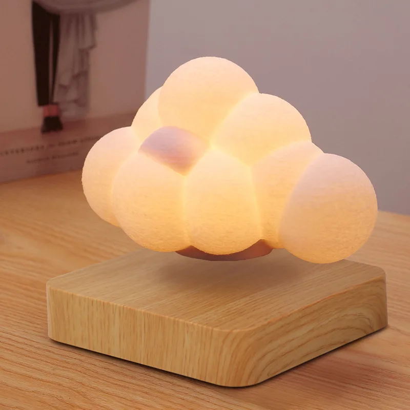 Magnetic Levitation Cloud Lamp Ambient Sleep Light Creative Desktop Home Decor