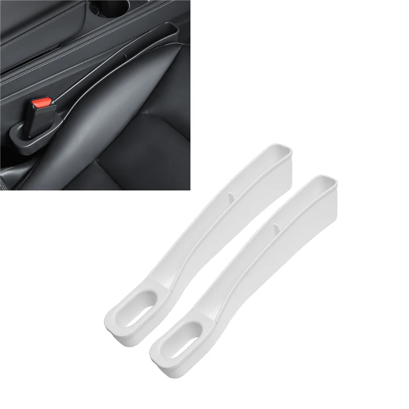 

NEW-Car Storage Box For Tesla Model Y Model3 Seat Slot Storage Box Leak-Proof Anti-Drop Phone Card Holder Car Interior Parts