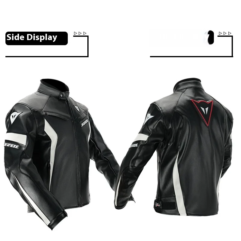 Rock Biker PU leather Cycling Suit Men\'S Motorcycle Off-Road Anti Fall Suit Windproof Knight Racing Outdoor Protective Suit