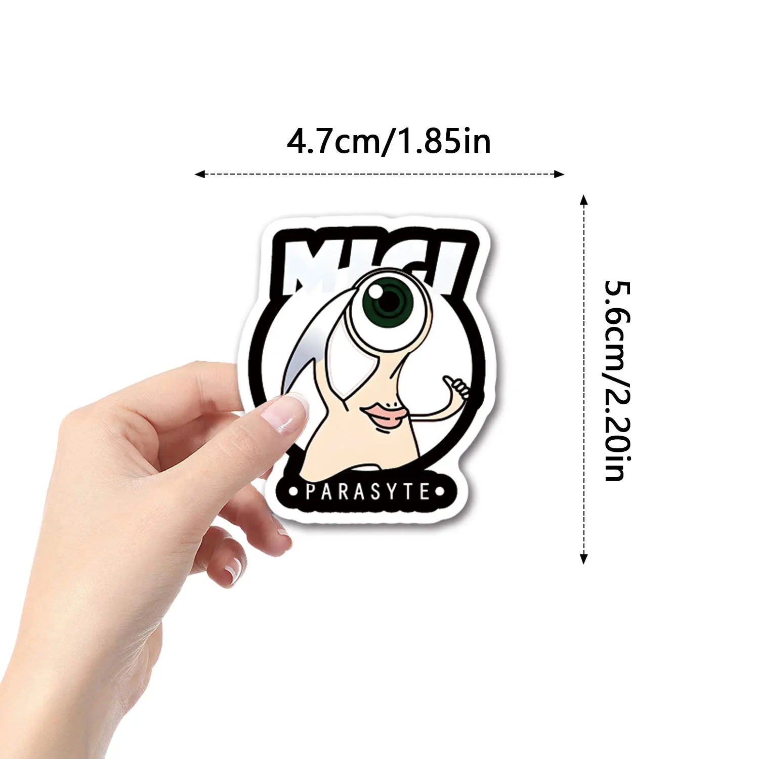 10/55 Uds. Pegatinas geniales de dibujos animados de Anime Parasyte decoración de Graffiti cuaderno teléfono guitarra armario guitarra calcomanía impermeable juguete