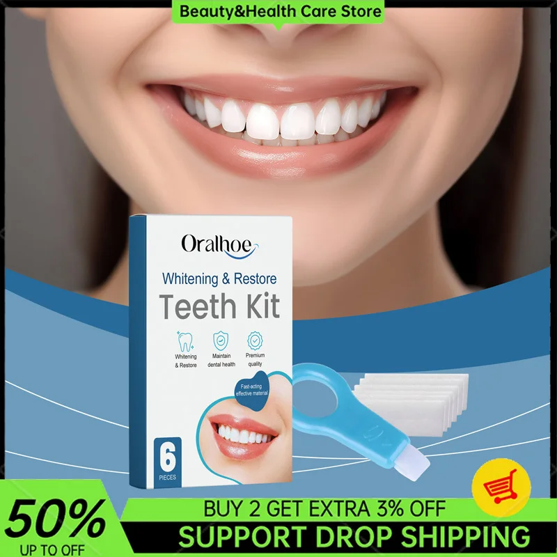 Whitening Restore Teeth Kit Beautifying Tooth Remover Black Teeth Stain Yellow Teeth Sponge Cleaning Repair Wipe Oral Care