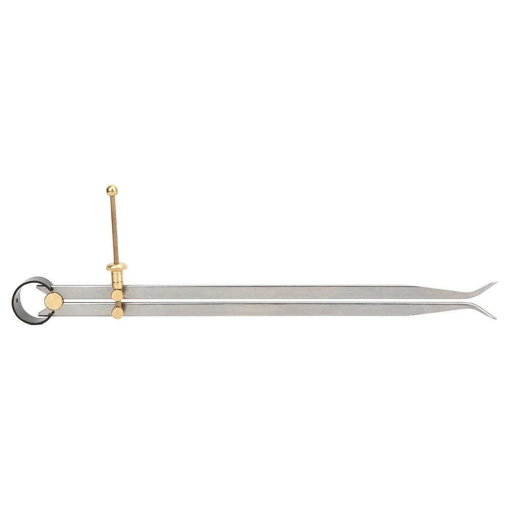 Fine Ground Spring Divider Carbon Steel Brass Flat Leg Inside Spring Caliper300mm