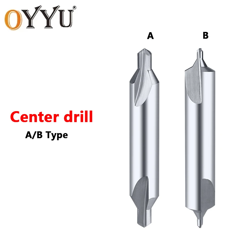 

Tungsten Steel Center Drill A/B Type 60 Degree Centering Tool Processing Alloy Drill Bit D4 Lengthened CNC Positioning Machine