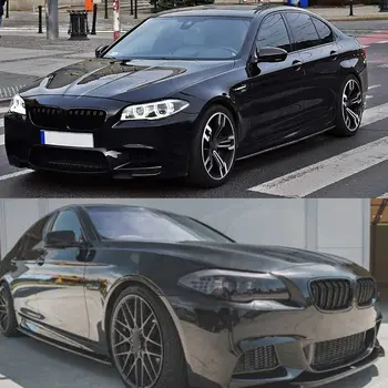 لوحة تمديد العتبة الجانبية لسيارة BMW الفئة الخامسة F10 M Sport 520i 528i 535d 550i موديلات 2011-2016، لون أسود لامع 6 best sales تنورة جانبية لسيارة بي إم دبليو F10 - №4