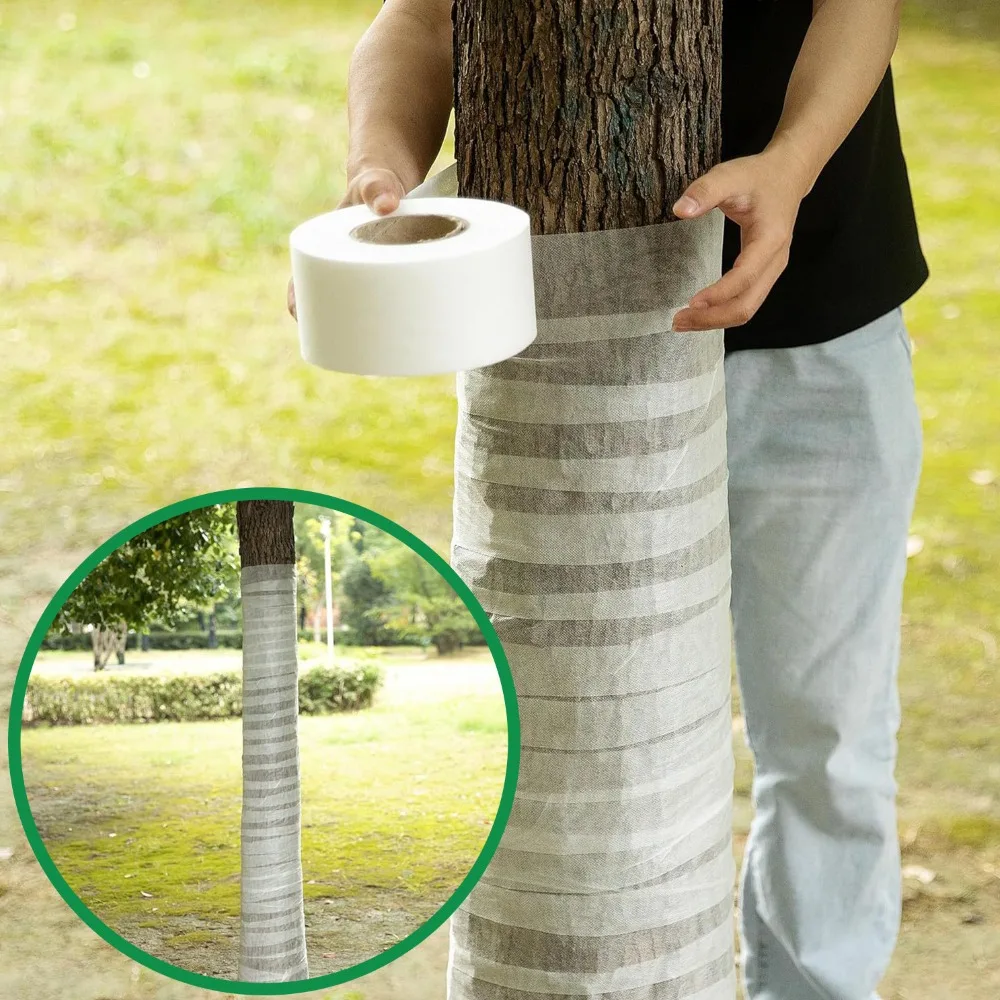 Non-woven Fabric Tree Protector Wraps Winter-Proof 60M Plants Antifreeze Bandage Tape Entangled Shrub Tree Trunk Protection